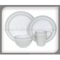 Sale 20pcs Silver Ceramic Dinnerware Sets